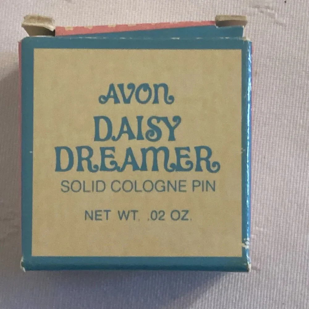 Vintage Avon Daisy Dreamer Solid Cologne Pin Little Blossom New in Box